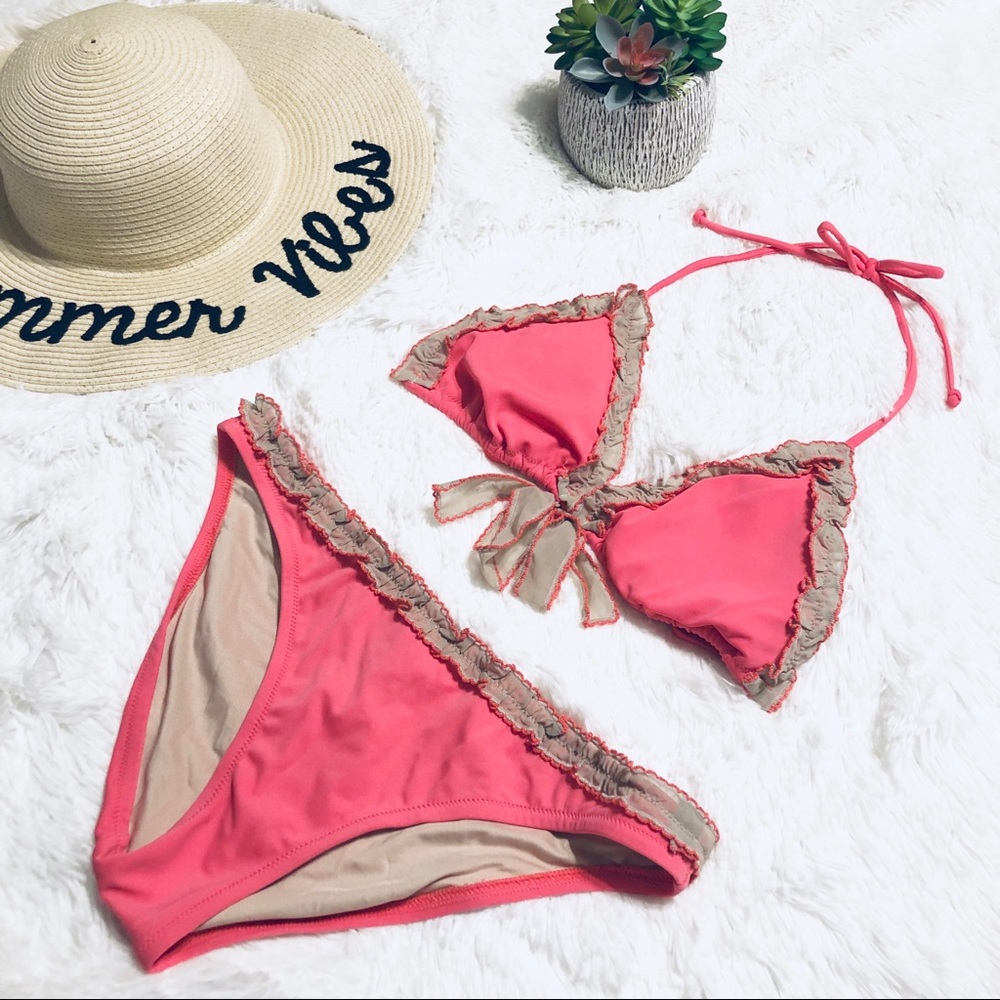 Victoria’s Secret Ruffle String Bikini